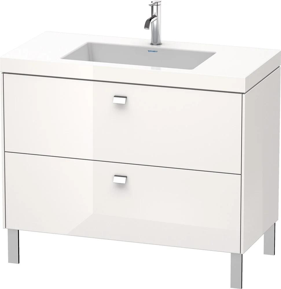 Тумба с раковиной Duravit Brioso BR4702O1022 100 см белый глянцевый Тумба с раковиной Duravit Brioso BR4702O1022 100 см белый глянцевый