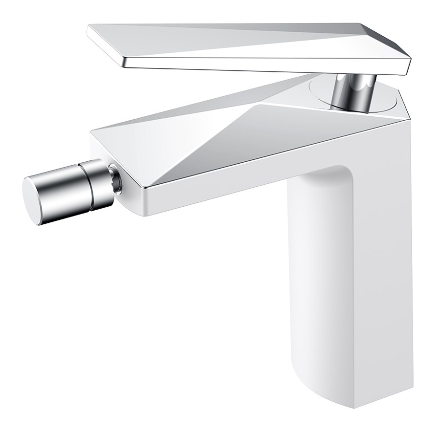 Смеситель для биде Boheme VENTURO белый+хром 376-W Смеситель для биде Boheme VENTURO белый+хром 376-W