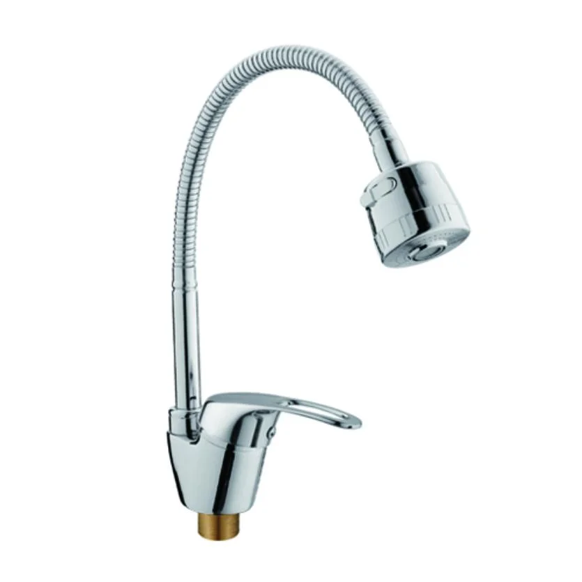 Смеситель для кухни D-Lin D150409-T с гибким изливом, хром — Изображение 1