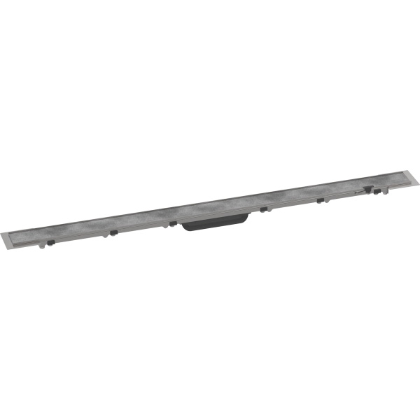 Решетка для водоотводящего желоба Hansgrohe RainDrain Rock, 100 см, укорачиваемая, для облицовки плитку 56033000. Решетка для водоотводящего желоба Hansgrohe RainDrain Rock, 100 см, укорачиваемая, для облицовки плитку 56033000.