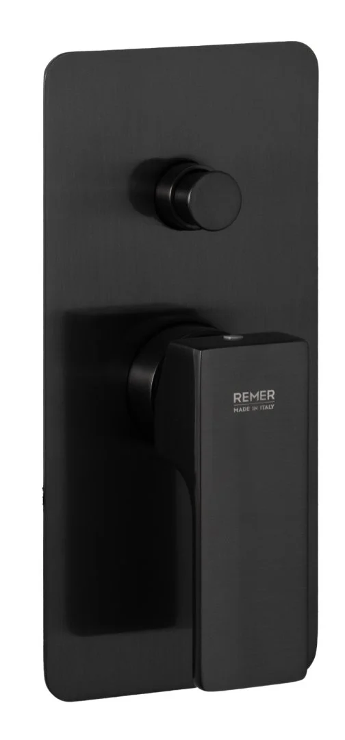 Смеситель для душа Remer Absolute AU09KBCFP, чёрный брашированный хром Смеситель для душа Remer Absolute AU09KBCFP, чёрный брашированный хром