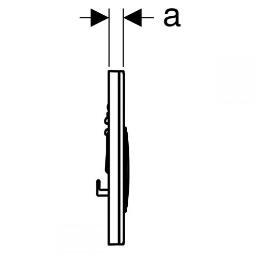 Клавиша смыва Geberit 115.884.TG.1 Sigma21бежевый, глянцевый хром Клавиша смыва Geberit 115.884.TG.1 Sigma21бежевый, глянцевый хром