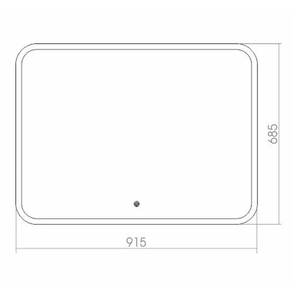 Зеркало Silver Mirrors Стив 915х685 ФР-00000843 сенсорный выключатель — Изображение 2