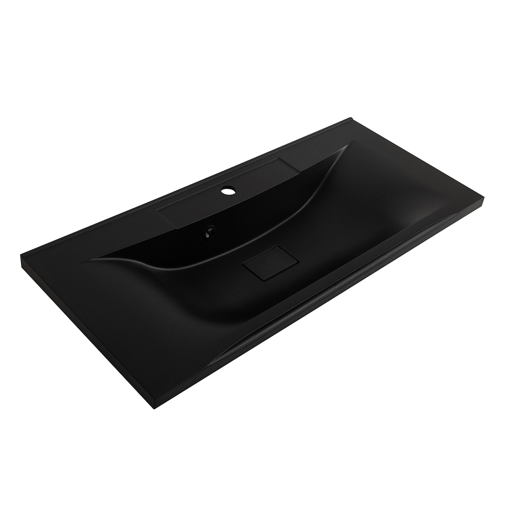 Раковина BelBagno BB1000/445-LV-ART-PR-NERO из искусственного камня Раковина BelBagno BB1000/445-LV-ART-PR-NERO из искусственного камня