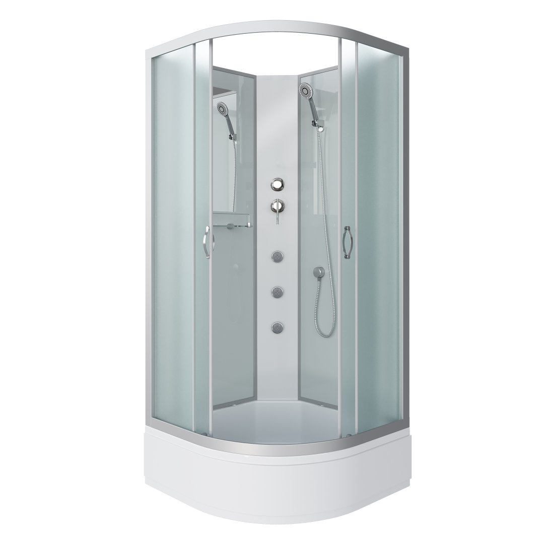 Душевая кабина Niagara Classic NG-3301-14BKG (900х900х2000) средний поддон (26см) стекло матовое 33011424BKG Душевая кабина Niagara Classic NG-3301-14BKG (900х900х2000) средний поддон (26см) стекло матовое 33011424BKG