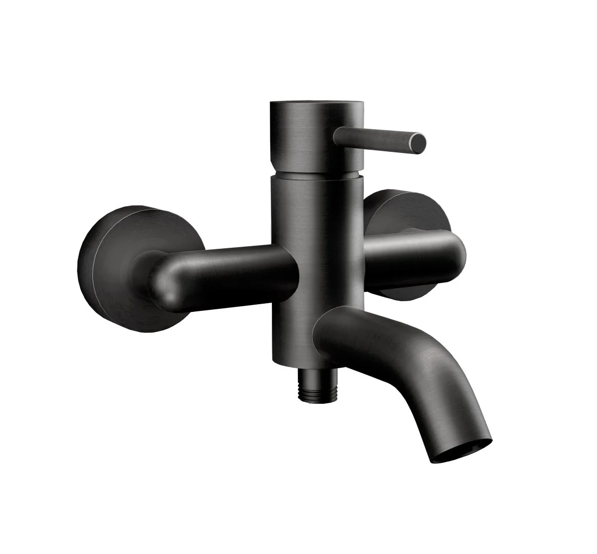 Смеситель для ванны Remer X Style X05CFP, чёрный брашированный хром Смеситель для ванны Remer X Style X05CFP, чёрный брашированный хром