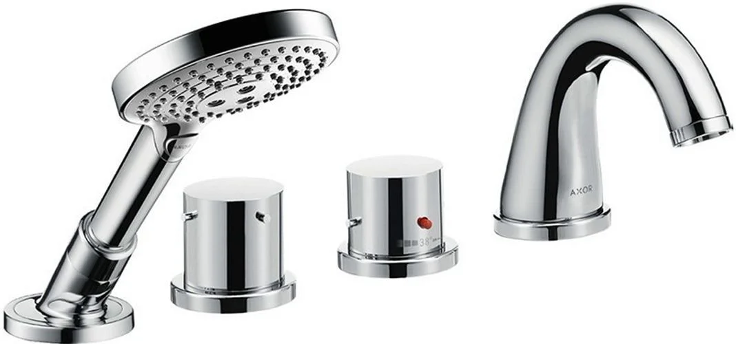 Смеситель на борт ванны Axor Starck 10461000 термостатический Смеситель на борт ванны Axor Starck 10461000 термостатический