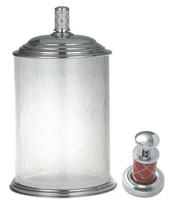 Корзина для мусора Boheme MURANO 10914-R-CR CHROME стекло (рубиновое) Корзина для мусора Boheme MURANO 10914-R-CR CHROME стекло (рубиновое)