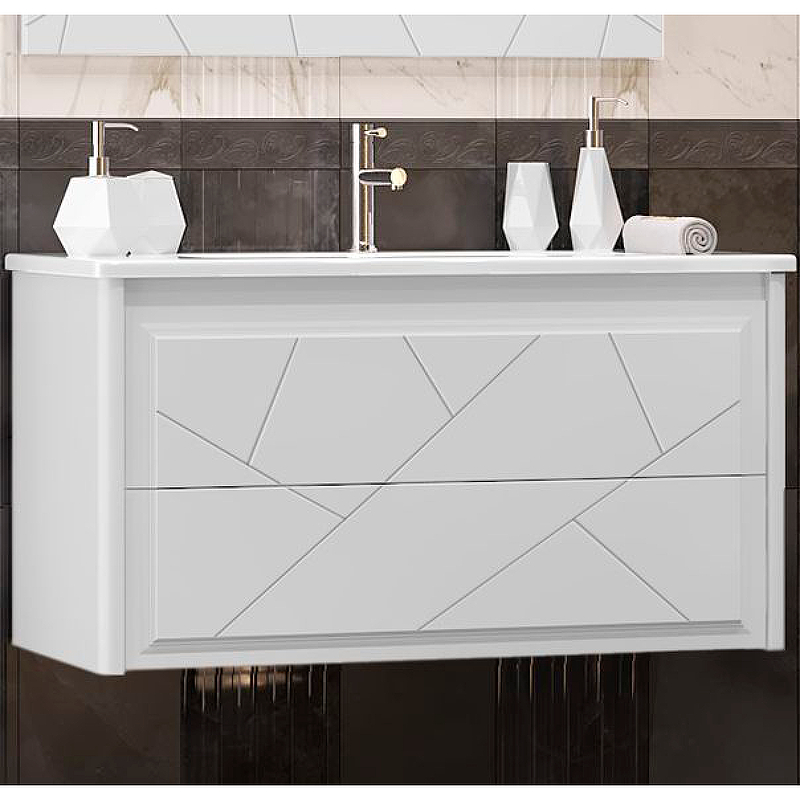 Тумба под раковину Opadiris Луиджи 100 подвесная, белый матовый, вар. 2 (под раковину Dreja Эйфория 100) 00-00006177 Тумба под раковину Opadiris Луиджи 100 подвесная, белый матовый, вар. 2 (под раковину Dreja Эйфория 100) 00-00006177