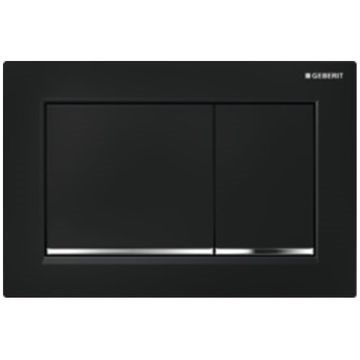 Клавиша смыва Geberit 115.883.KM.1 Sigma 30 пластик, черный/хром глянцевый Клавиша смыва Geberit 115.883.KM.1 Sigma 30 пластик, черный/хром глянцевый