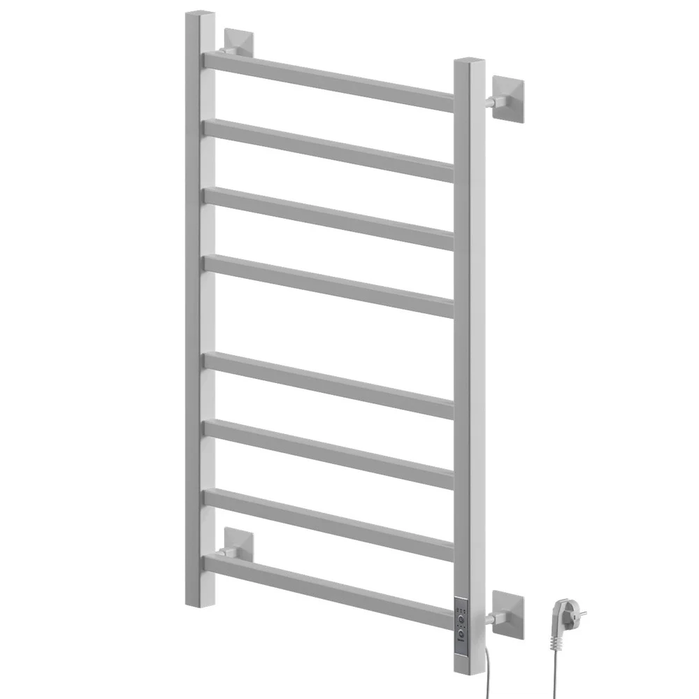 Полотенцесушитель электрический Ника STEP-1 80/50 RAL9016 белый матовый левый тэн STEP-1 80/50 бел мат лев Полотенцесушитель электрический Ника STEP-1 80/50 RAL9016 белый матовый левый тэн STEP-1 80/50 бел мат лев