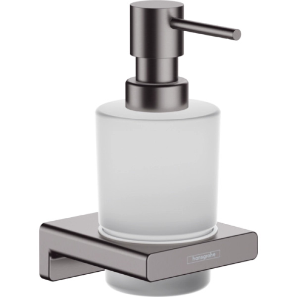 Дозатор жидкого мыла Hansgrohe AddStoris 41745340, шлифованный черный хром Дозатор жидкого мыла Hansgrohe AddStoris 41745340, шлифованный черный хром