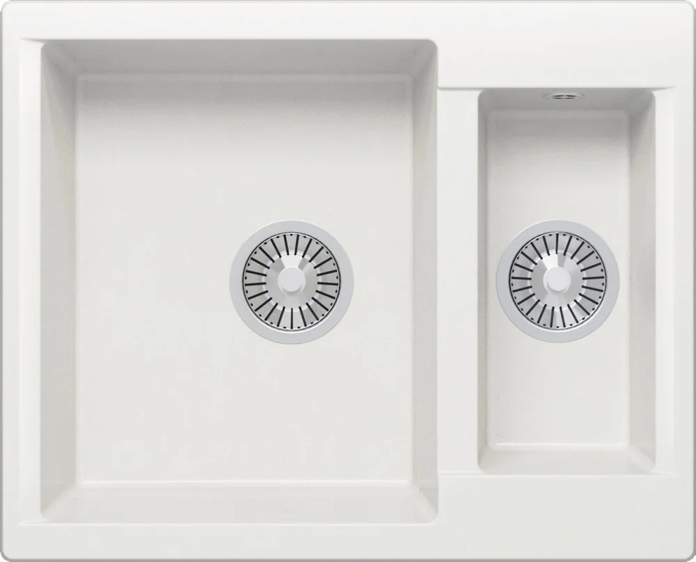 Кухонная мойка Polygran BRIG-620 №36 Белый Хлопок 473394 Кухонная мойка Polygran BRIG-620 №36 Белый Хлопок 473394