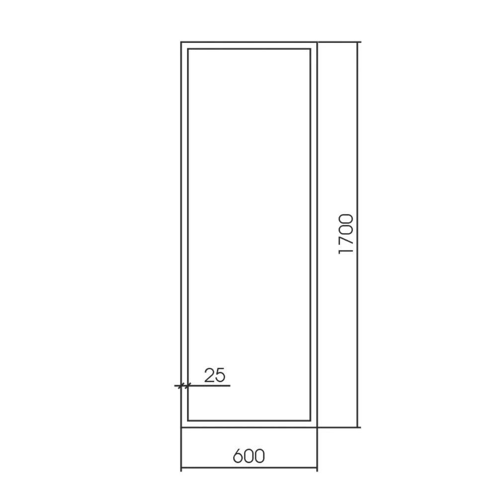 Зеркало Silver Mirrors Опера Блэк 600х1700 ФР-00002513 напольное — Изображение 2