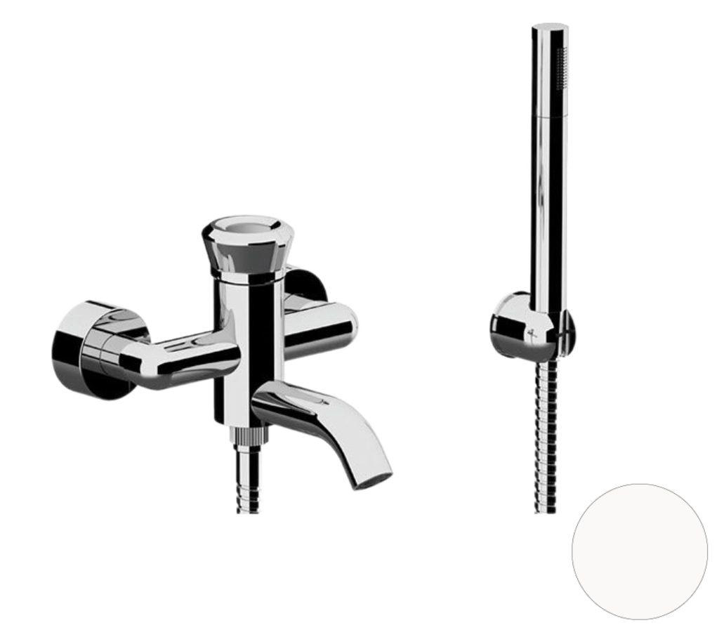 Смеситель для ванны Remer Element ET02BO, белый матовый Смеситель для ванны Remer Element ET02BO, белый матовый
