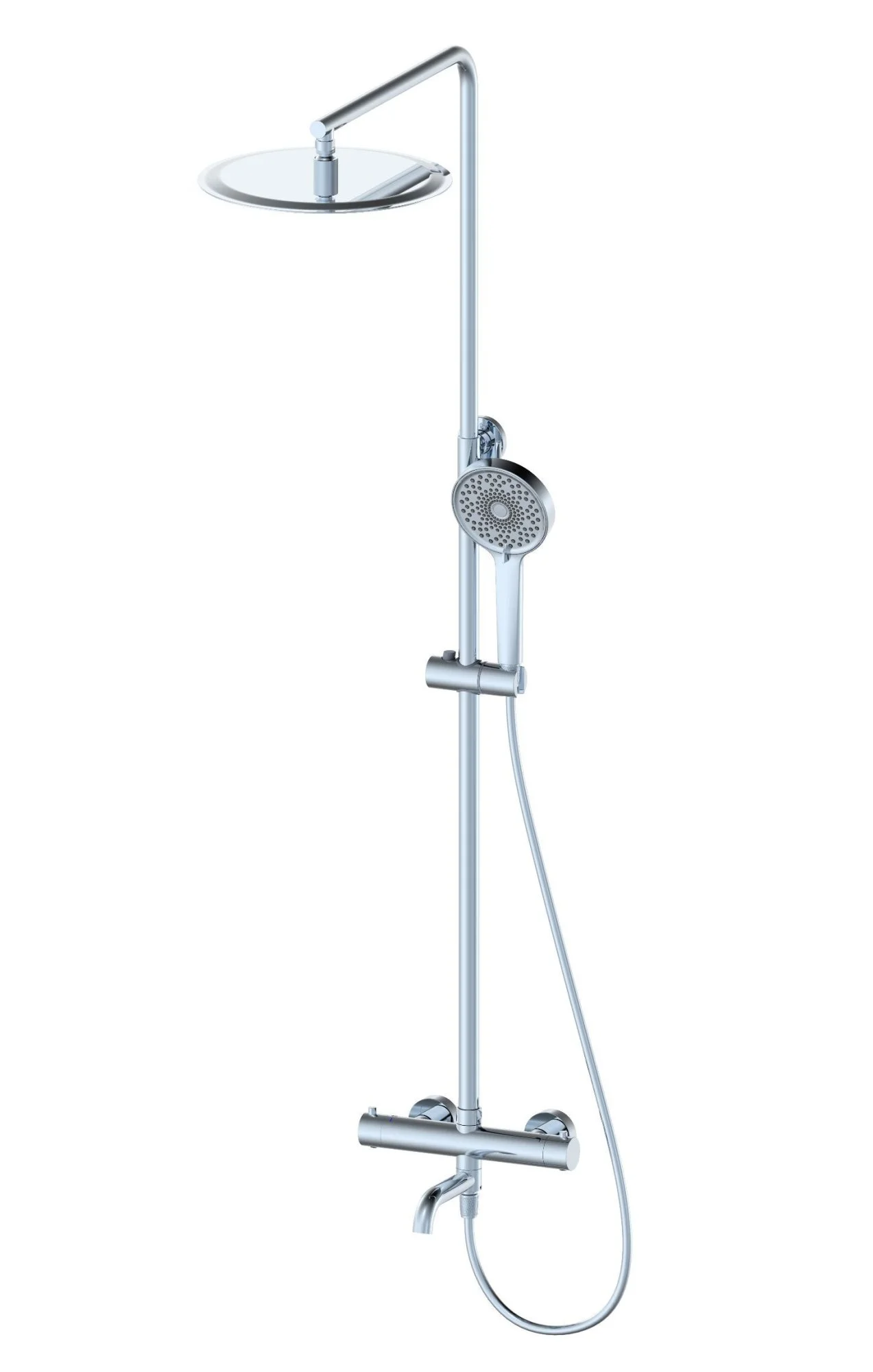 Душевая система Wonzon & Woghand с термостатом, хром (WW-88739903-CR) Душевая система Wonzon & Woghand с термостатом, хром (WW-88739903-CR)