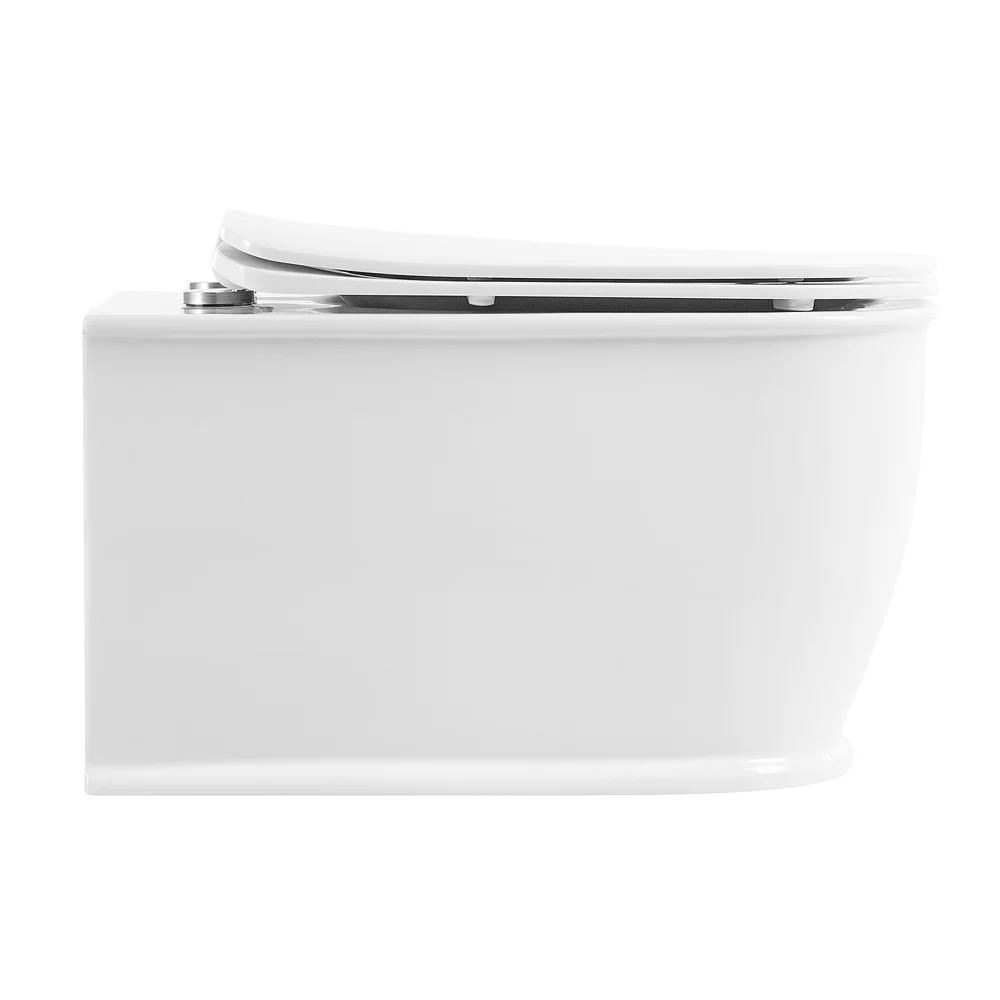 Унитаз подвесной BelBagno PRADO BB10150CH/BB10150SC безободковый с сиденьем — Изображение 4