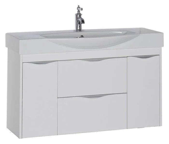 Тумба с раковиной Aquanet Франка 105 белый 00183055+00182330 Тумба с раковиной Aquanet Франка 105 белый 00183055+00182330