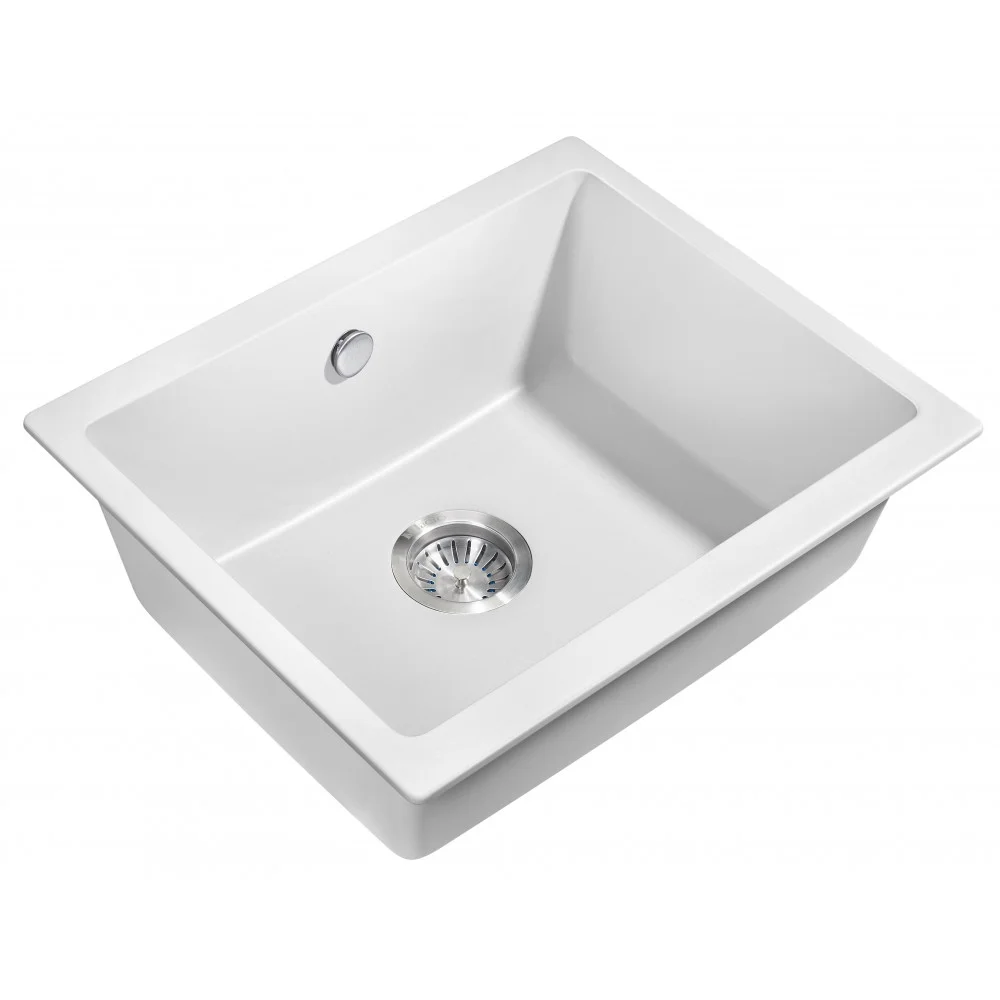 Кухонная мойка Milacio Leon 55 Cuarzo (MC.77082), белый Кухонная мойка Milacio Leon 55 Cuarzo (MC.77082), белый