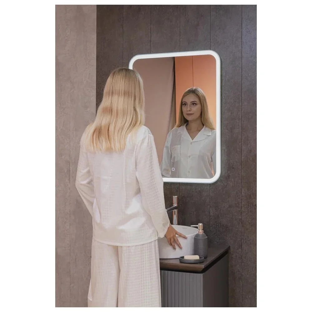 Зеркало Silver Mirrors Стив 600х800 LED-00002249 сенсорный выключатель — Изображение 10