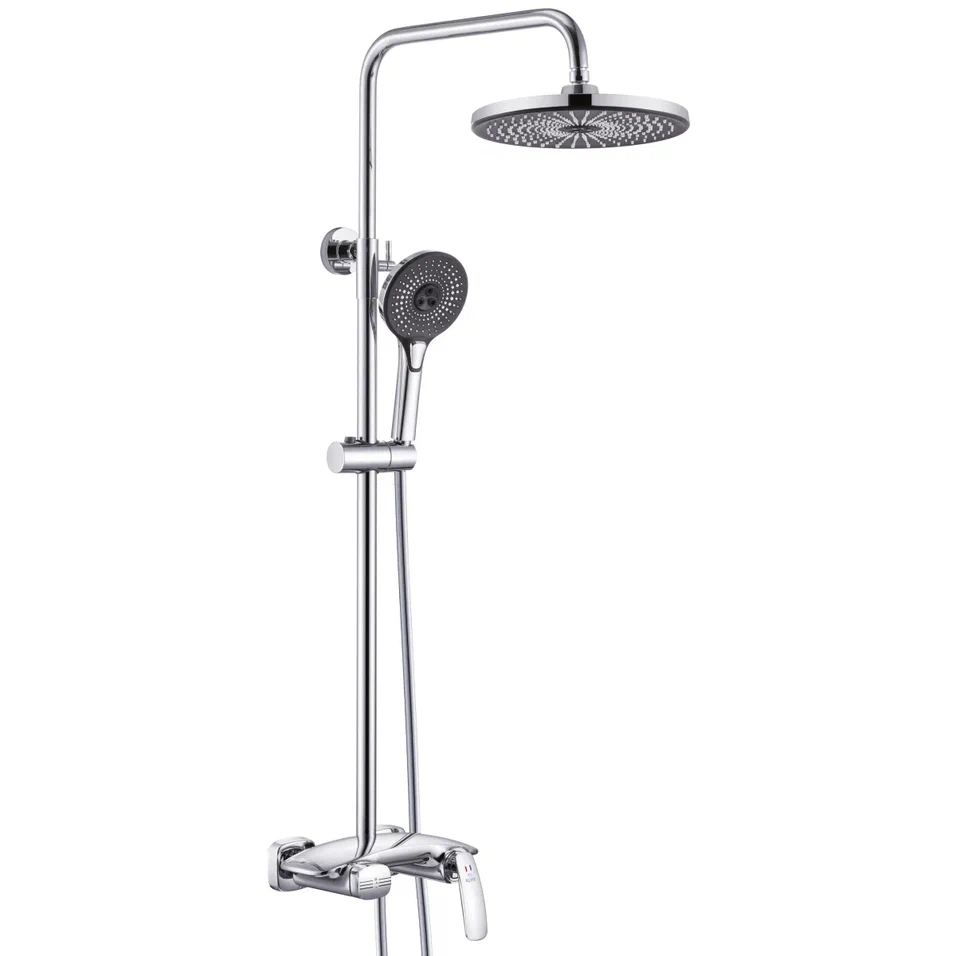 Душевая система Rose R1136 с каскадным изливом, хром — Изображение 1
