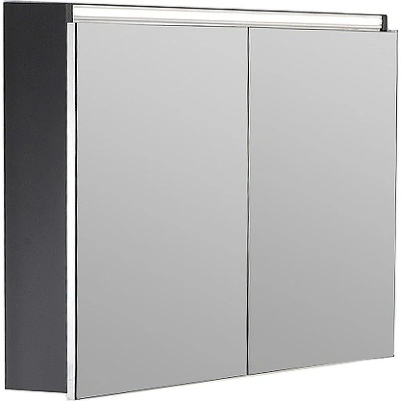 Зеркальный шкаф Armadi Art Vallessi 100 546-A matt антрацит мат. с подсветкой Зеркальный шкаф Armadi Art Vallessi 100 546-A matt антрацит мат. с подсветкой