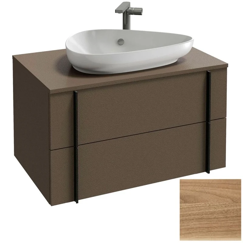 Тумба под раковину Jacob Delafon Nouvelle Vague EB3039-E16 Ореховое Дерево 80 см Тумба под раковину Jacob Delafon Nouvelle Vague EB3039-E16 Ореховое Дерево 80 см