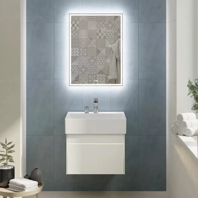 Зеркало Kerama Marazzi Tecno TE.mi.60 c LED 60 с подсветкой, с функцией антизапотевание, белое глянцевое — Изображение 4