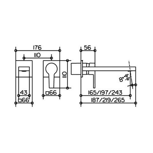 Смеситель для раковины Keuco Edition 11 51116010202, встраиваемый 265 мм Смеситель для раковины Keuco Edition 11 51116010202, встраиваемый 265 мм