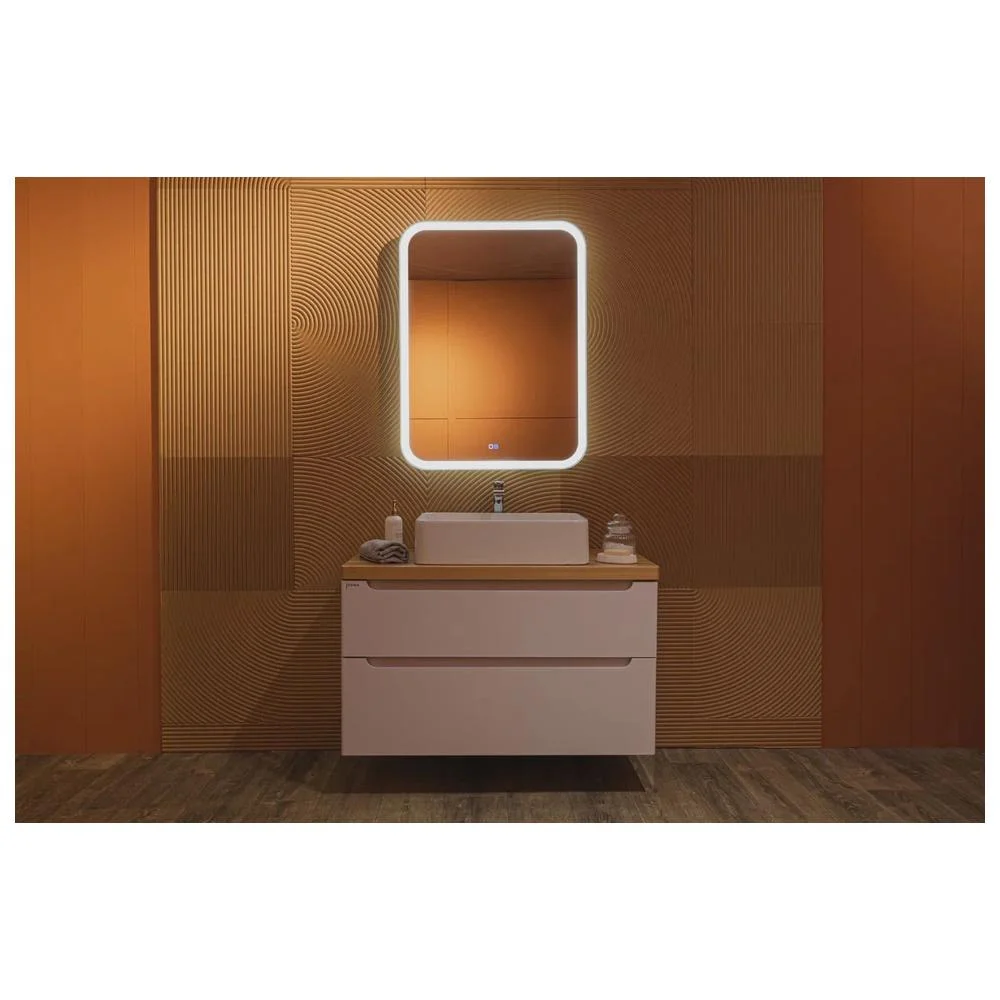 Зеркало Silver Mirrors Стив 685х915 LED-00002344 вертикальный подогрев сенсорный выключатель — Изображение 3