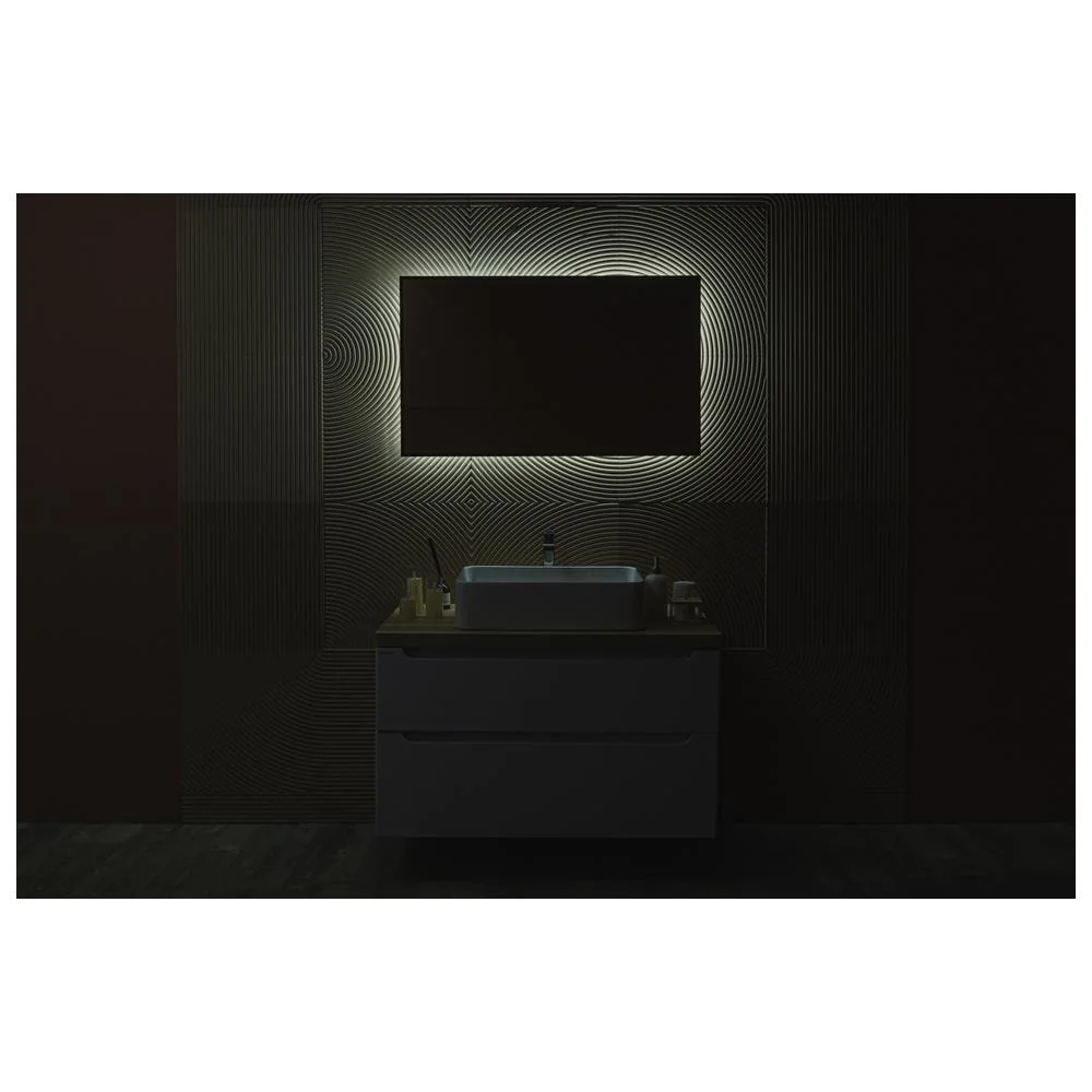 Зеркало Silver Mirrors Spell-BLACK LED-00002971 600х1000 бесконтактный сенсор — Изображение 13