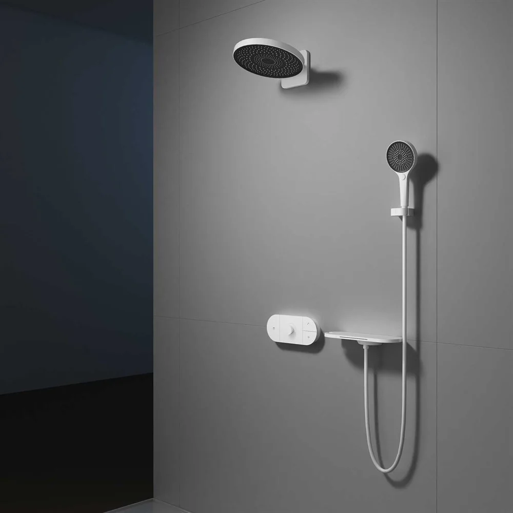 Душевая система Vincea Futura VSFW-2F12TMW термостатический встраиваемая, 3 режима, белый матовый Душевая система Vincea Futura VSFW-2F12TMW термостатический встраиваемая, 3 режима, белый матовый