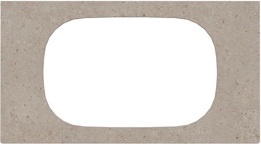 Столешница Kerama Marazzi Magica Риккарди 90 см MA.2.0.SG540620R\90 бежевая матовая без отверстия под смеситель — Изображение 2