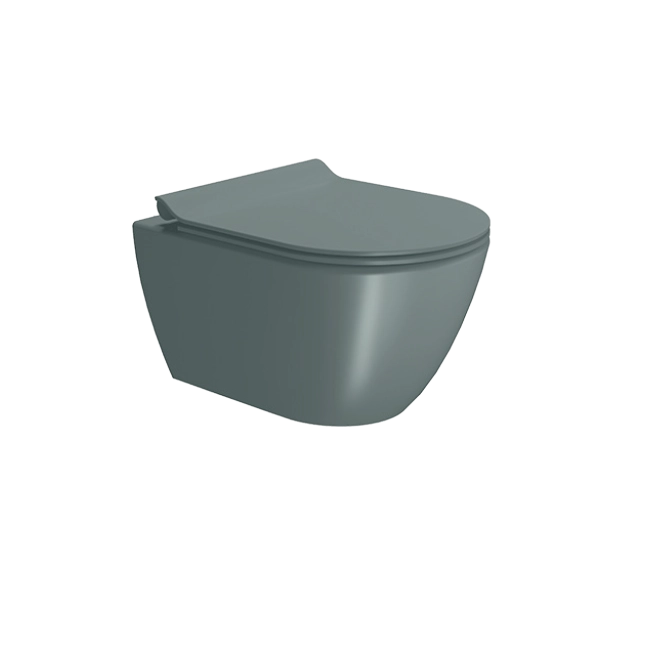 Унитаз подвесной GSI PURA безободковый Swirlflush агава матовый (881604) без сиденья Унитаз подвесной GSI PURA безободковый Swirlflush агава матовый (881604) без сиденья