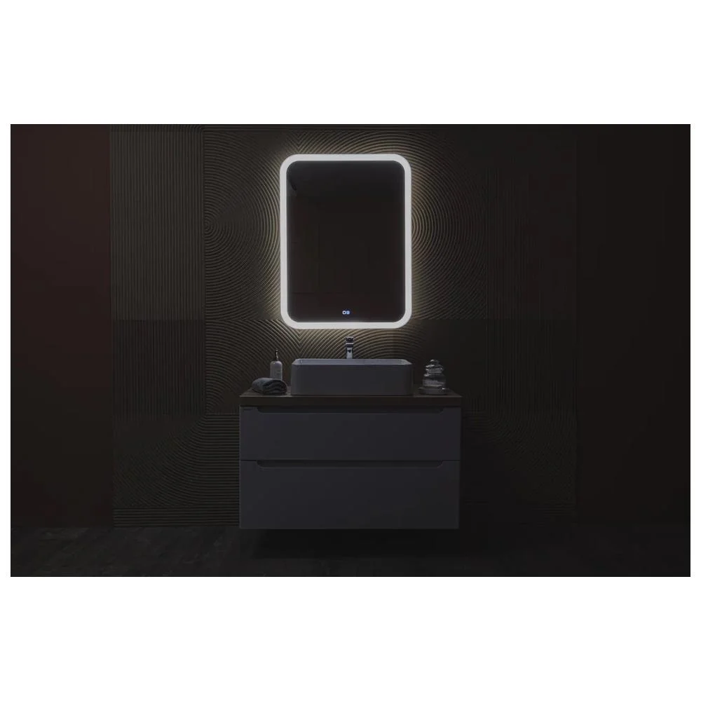 Зеркало Silver Mirrors Стив 685х915 LED-00002344 вертикальный подогрев сенсорный выключатель — Изображение 5