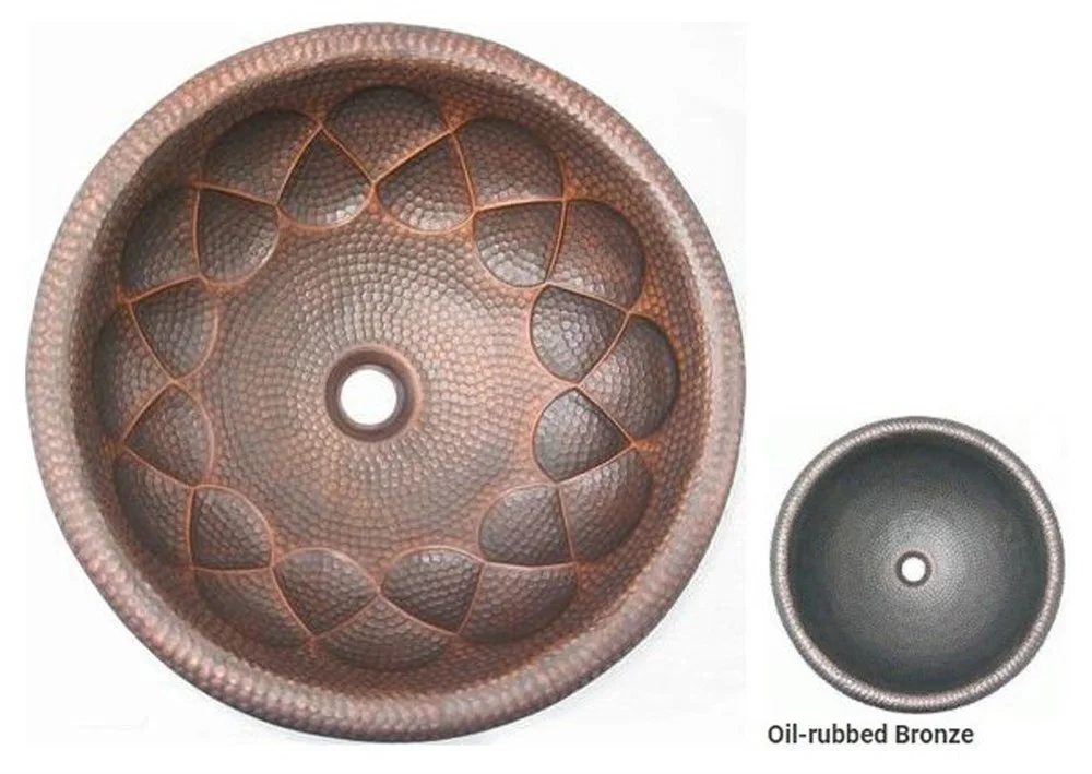 Раковина медная Bronze de Luxe R103, цвет - Oil Rubbed Bronze (потертая бронза), 42 х 42 х 15 см R103_oil_rubbed_bronze Раковина медная Bronze de Luxe R103, цвет - Oil Rubbed Bronze (потертая бронза), 42 х 42 х 15 см R103_oil_rubbed_bronze