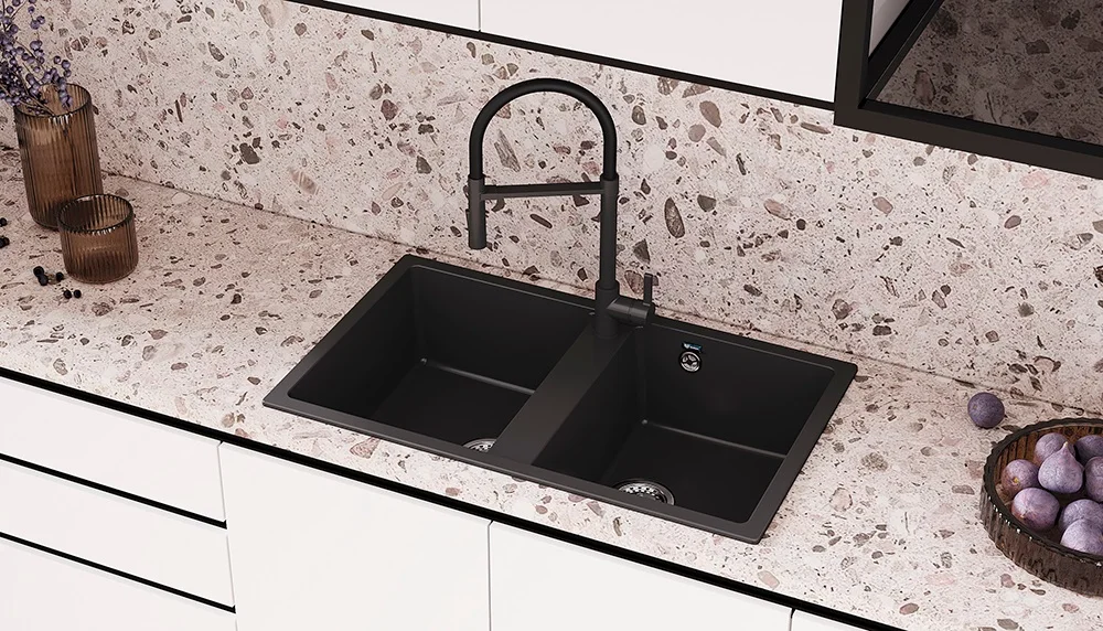Кухонная мойка Ulgran U-708-308 черный — Изображение 3