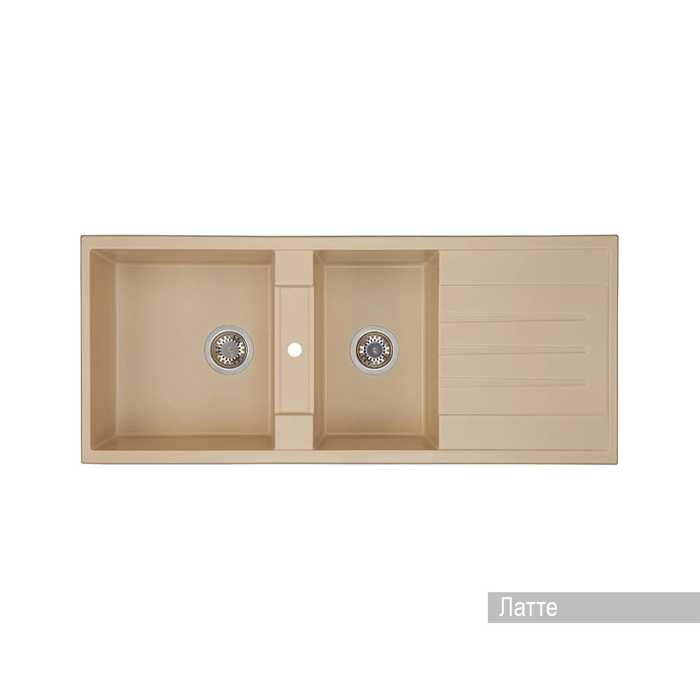 Кухонная мойка Aquaton Торина 1A712032TR260 из литого мрамора, прямоугольная, с крылом и дополнитель Кухонная мойка Aquaton Торина 1A712032TR260 из литого мрамора, прямоугольная, с крылом и дополнитель