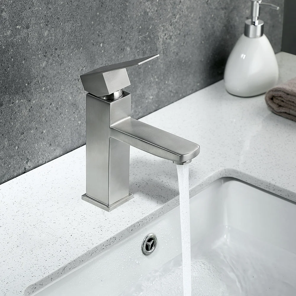 Смеситель для раковины Frap F10802 сатин — Изображение 3