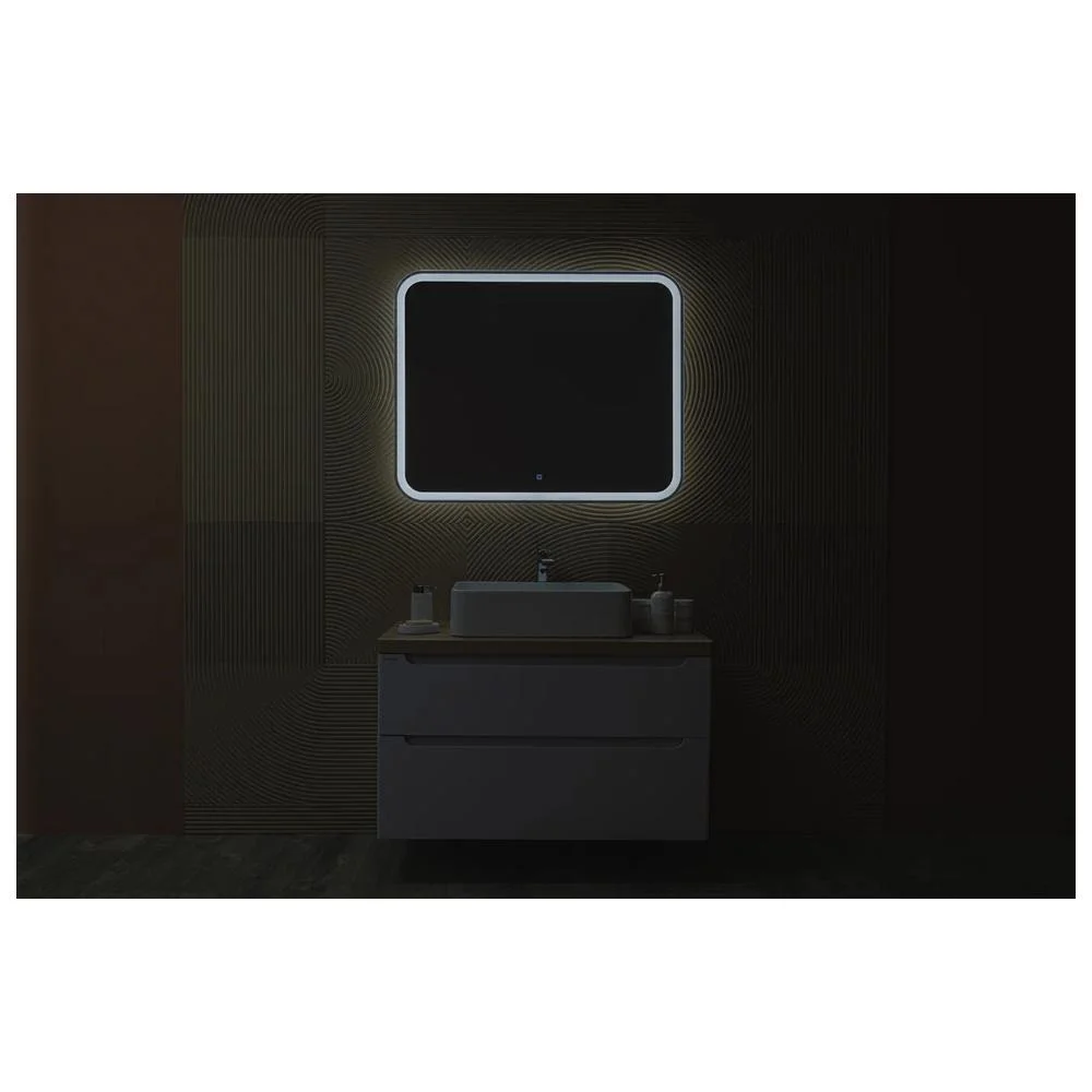 Зеркало Silver Mirrors Stiv neo-S 1000х800 LED-00002887 cенсорный выключатель бегущая подсветка — Изображение 6