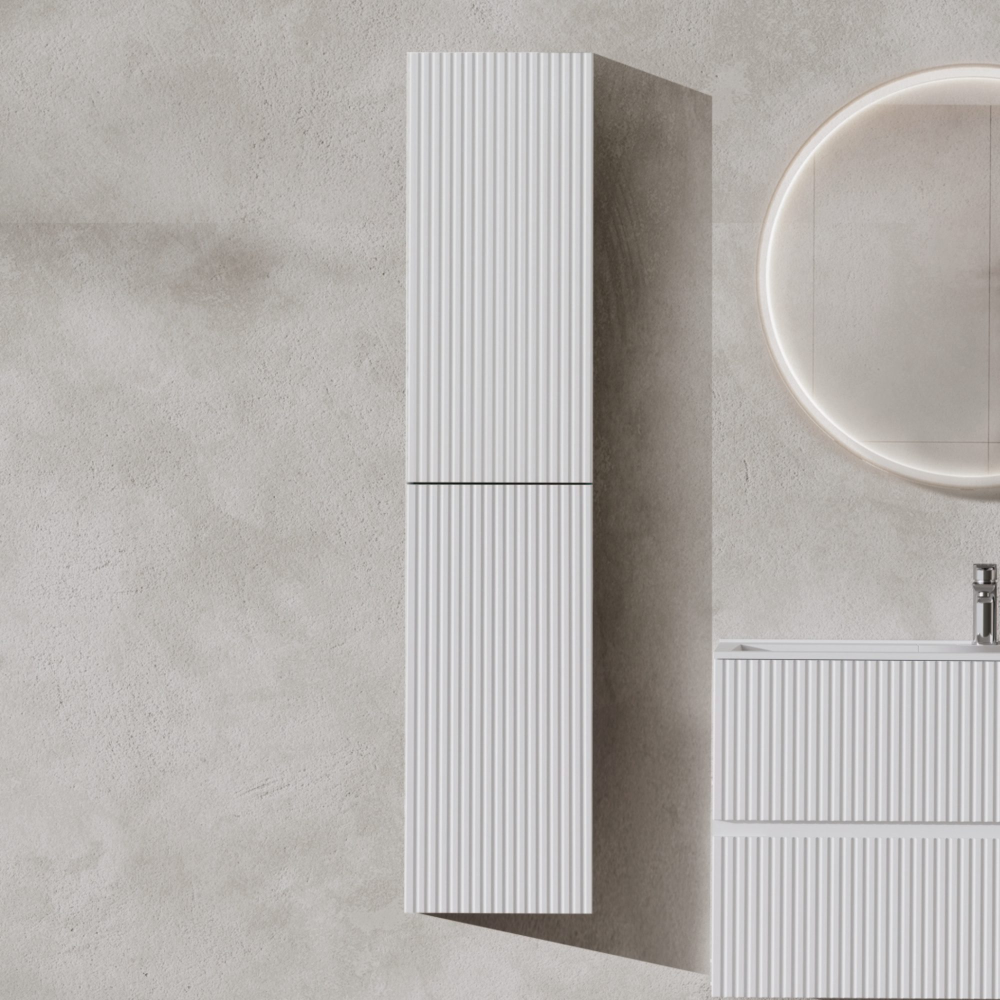 Шкаф-пенал Aquanet Джейн 35 00313289 белый матовый Шкаф-пенал Aquanet Джейн 35 00313289 белый матовый