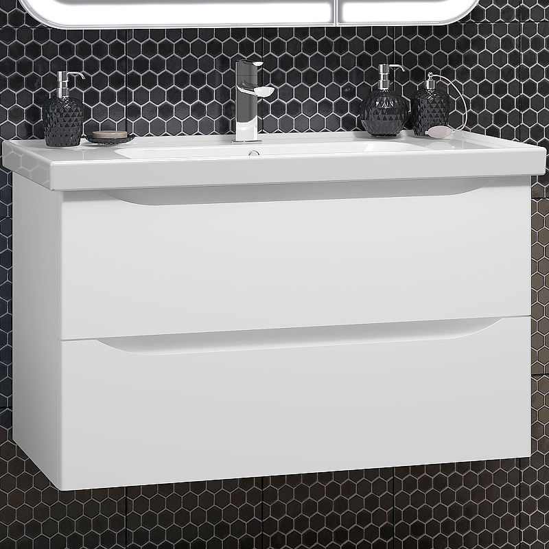 Тумба под раковину Opadiris Элеганс 90, белый матовый (под раковину CeraStyle FRAME 90) 00-00006896 Тумба под раковину Opadiris Элеганс 90, белый матовый (под раковину CeraStyle FRAME 90) 00-00006896