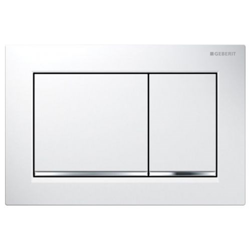 Клавиша смыва Geberit 115.080.KJ.1 Omega 30 пластик, цвет белый/хром глянец Клавиша смыва Geberit 115.080.KJ.1 Omega 30 пластик, цвет белый/хром глянец