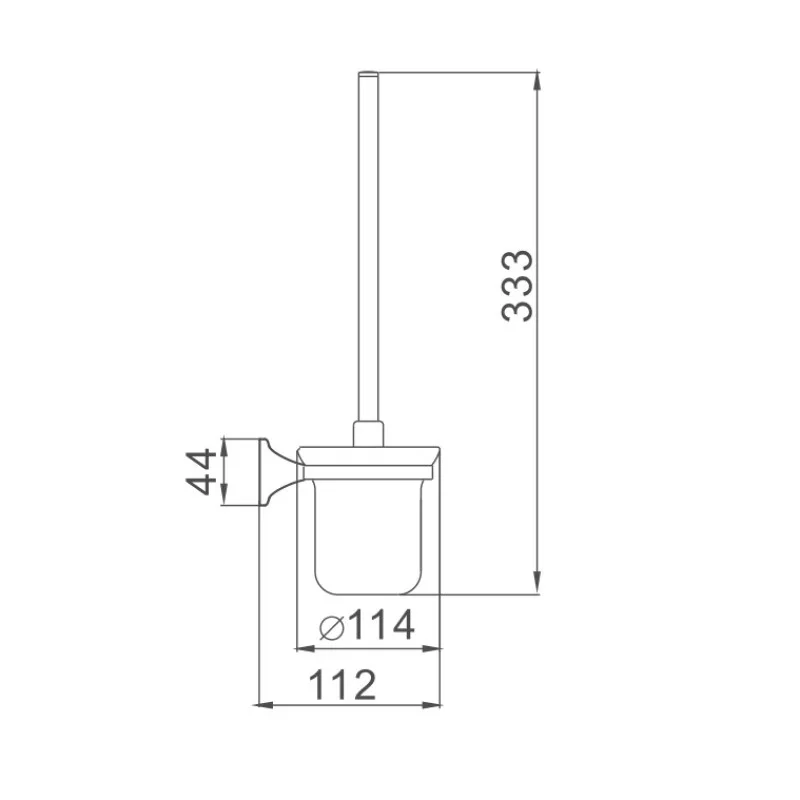 Ершик для унитаза Haiba HB8510 хром — Изображение 2