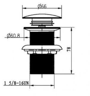 Донный клапан Boheme 612-Corian автомат(клик-клак) Corian белый Донный клапан Boheme 612-Corian автомат(клик-клак) Corian белый
