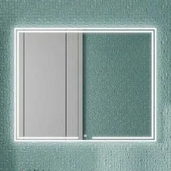 Зеркало Kerama Marazzi Mio MIO.mi.120\WHT прямоугольное с диммером 120, белое Зеркало Kerama Marazzi Mio MIO.mi.120\WHT прямоугольное с диммером 120, белое