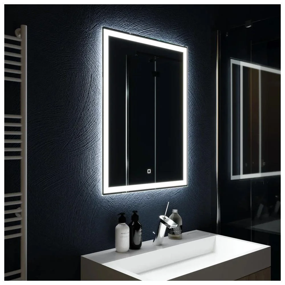 Зеркало Silver Mirrors Norma-Lite 600х800 LED-00002574 подсветка сенсорный выключатель — Изображение 18