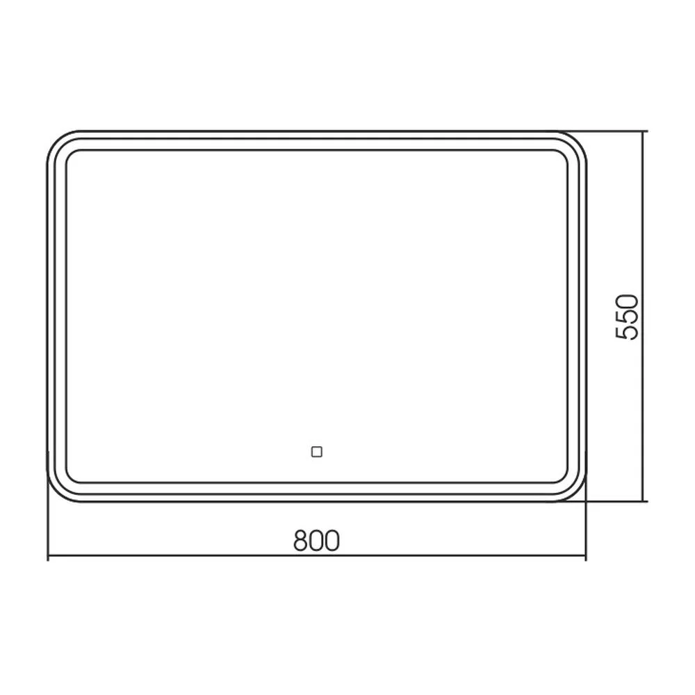 Зеркало Silver Mirrors Давид 800х550 LED-00002533 cенсорный выключатель — Изображение 2