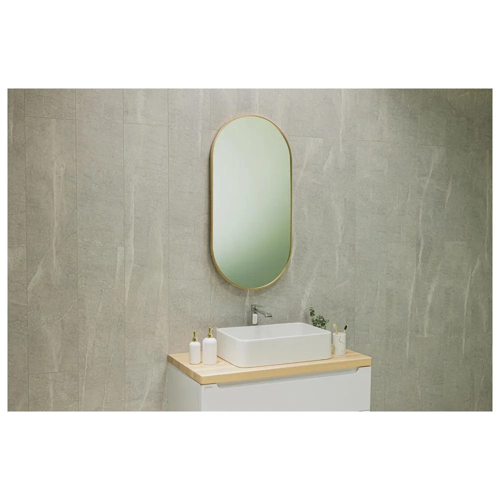 Зеркало Silver Mirrors Aurora 500х1000 ФР-00002532 алюминиевый профиль золото — Изображение 3