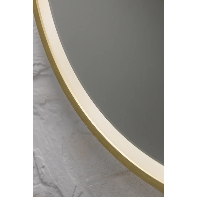 Зеркало Silver Mirrors Deluna LED-00003148 D600 алюминиевый профиль золото бесконтактный сенсор — Изображение 8